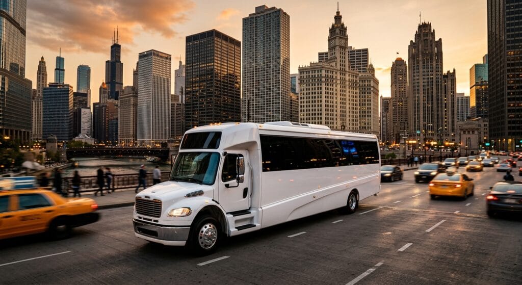 limo party bus 50 passengers chicago